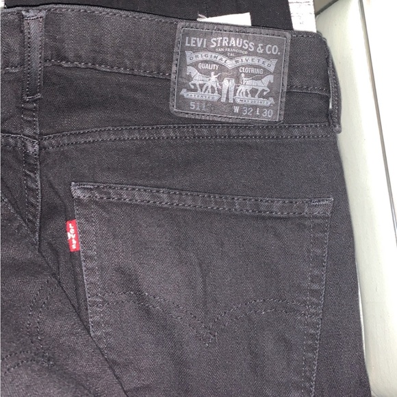 Levi Strauss 511 Custom Cut Black Jeans - Picture 5 of 6